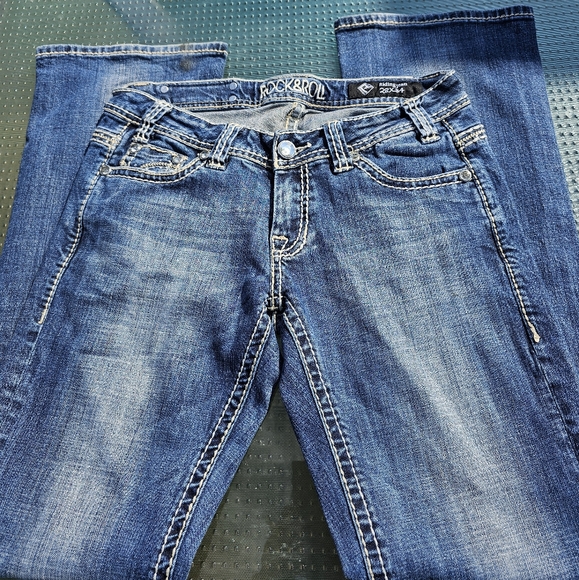 Rock And Roll Embroidered Riding Jeans - Picture 4 of 7